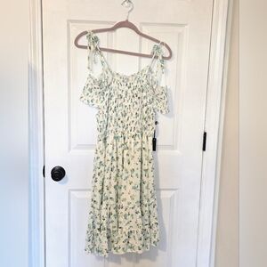 3rd + Malt Floral Off-Shoulder Midi Dress Cottagecore Fairy Spring Summer 1XL
